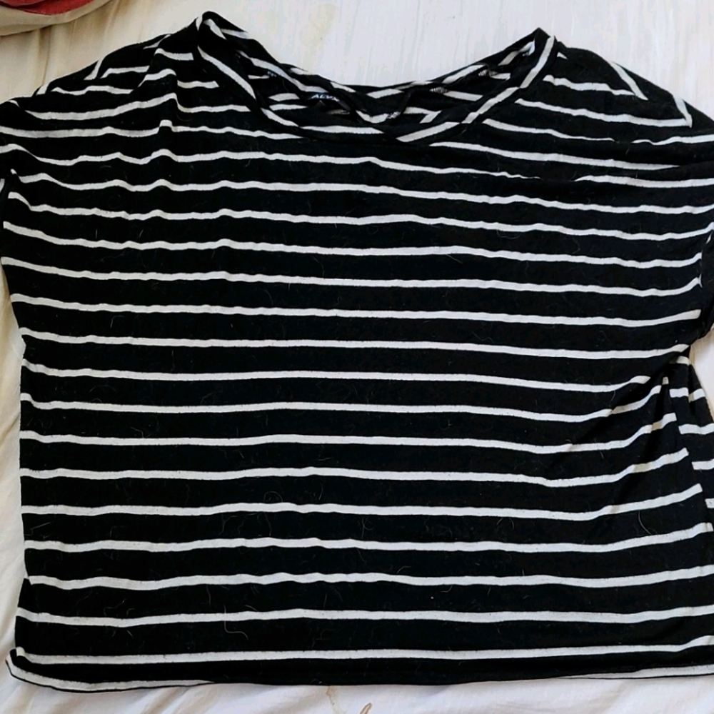 Alyx boat neck horizontal stripe top